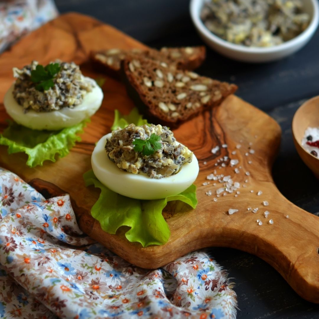 You are currently viewing Eggs Stuffed Mushrooms Recipe