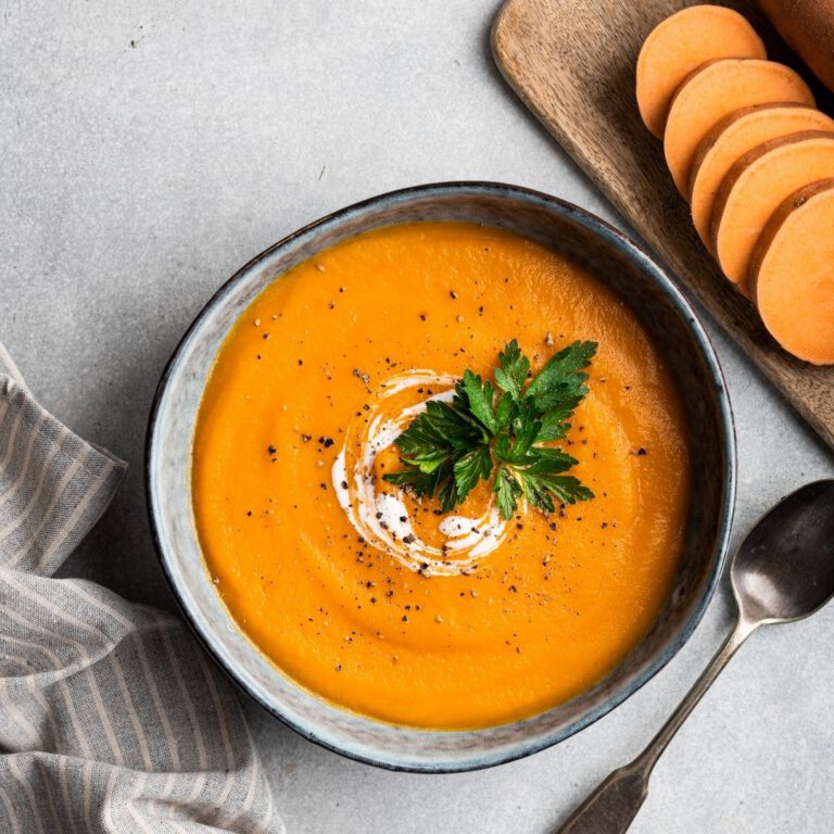 Read more about the article Sweet Potato Cream Soup Recipe