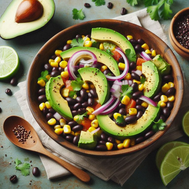 Read more about the article Avocado and Black Bean Salad Recipe