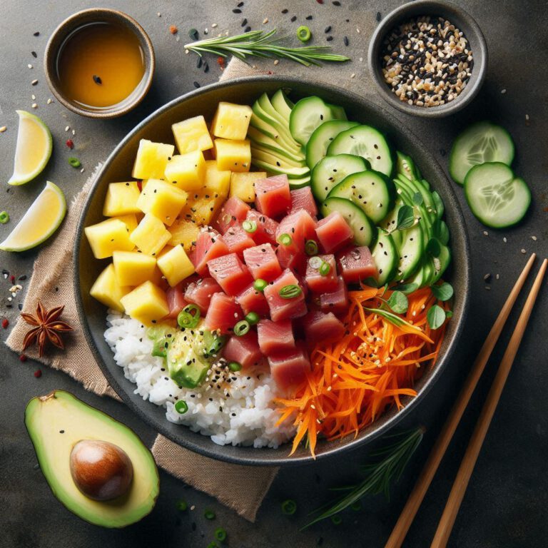 Read more about the article Ahi Tuna and Pineapple Bowl Recipe