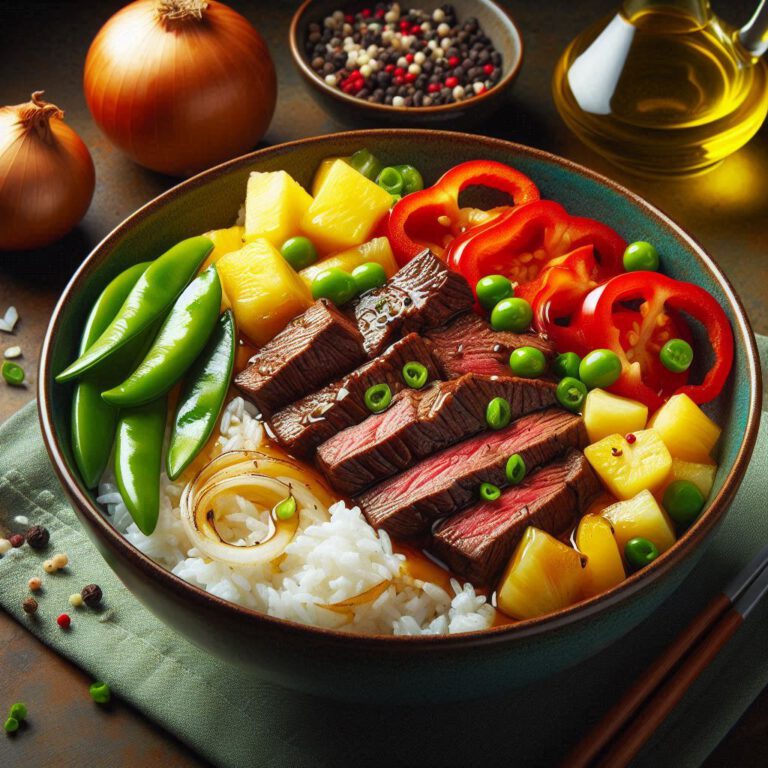 Read more about the article Hawaiian Beef Bowl Recipe